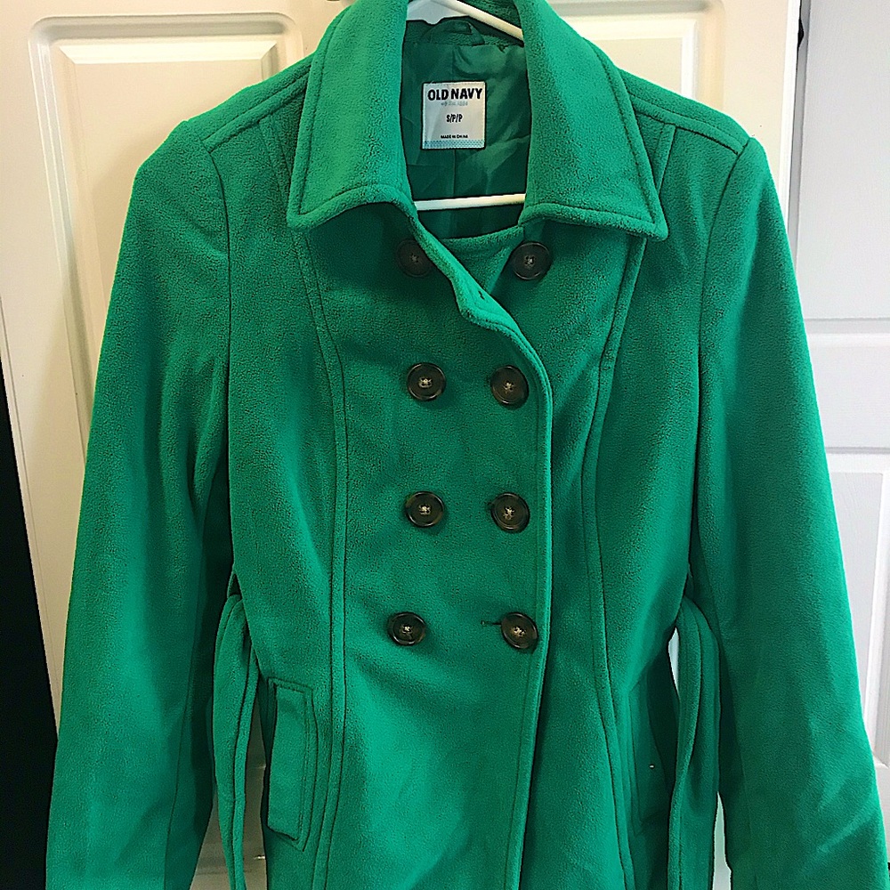 Green Old Navy Jacket, in medium size.